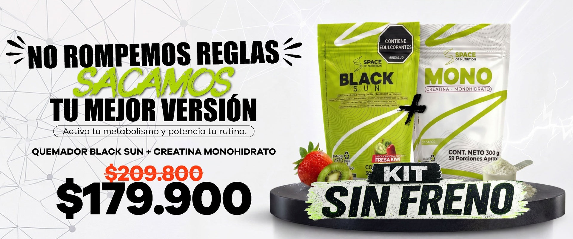 Combo Black Sun + Creatina