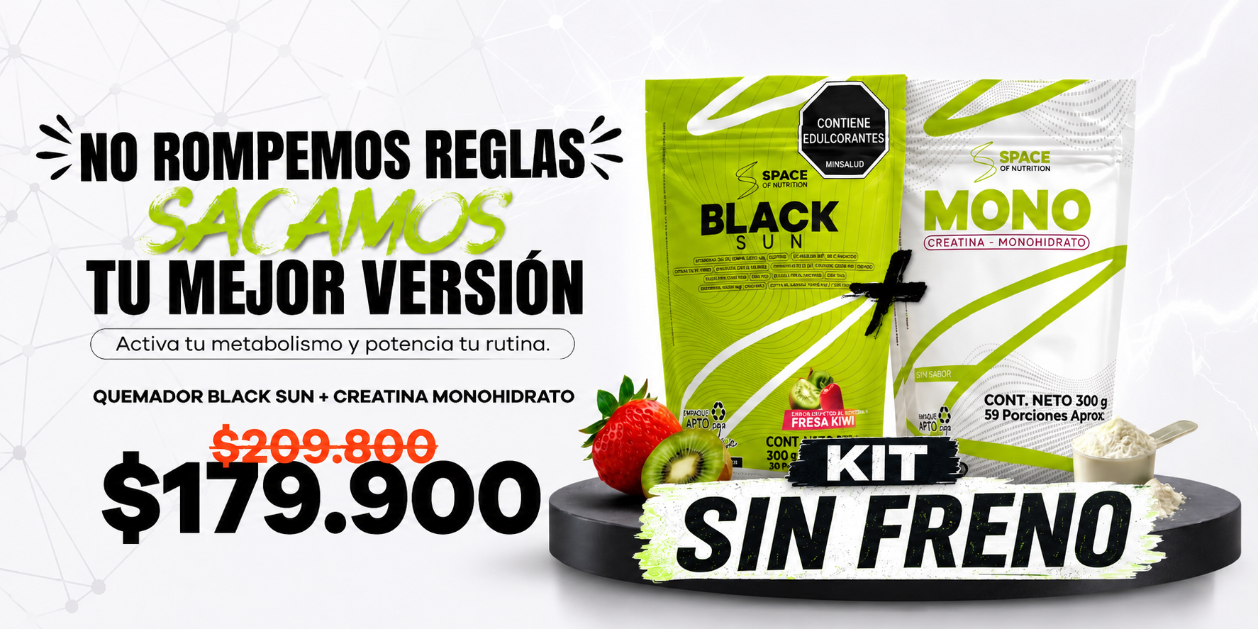 Combo Black Sun + Creatina
