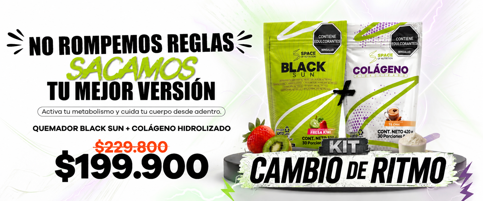Combo Black Sun + Colágeno Hidrolizado
